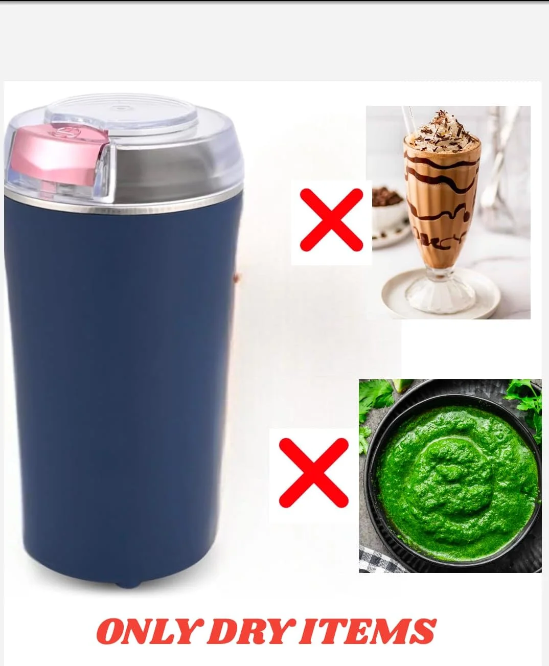 Electric Spice & Coffee Bean Grinder | Mini Mixer Grinder (Pocket Masala & Coffee Grinder) - Image 8